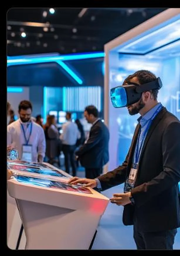 Referencia visual de realidad virtual en exposición